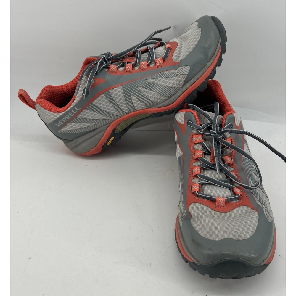 Merrell Siren Edge 3 Hiking Shoes‎ Grey With Orange J12520 Womens Size 8.5